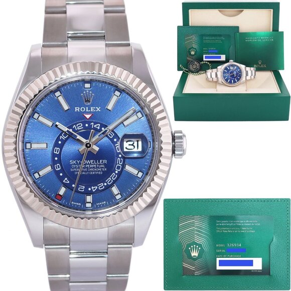 NEW ROLEX SKY DWELLER WATCH WITH BOX AND TAG - Picture 1 of 7